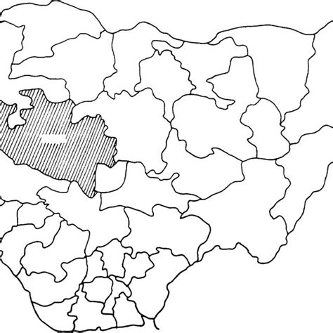 Map of Nigeria showing the study sites: Niger (p) and Lagos ( ) states. | Download Scientific ...