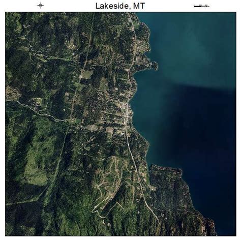 Aerial Photography Map of Lakeside, MT Montana