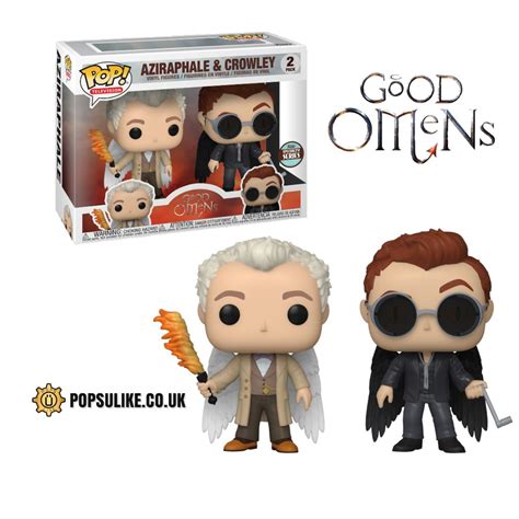 Good Omens 2 Pack Aziraphel & Crowley With Wings Funko Pop Vinyl | Vinyl figures, Funko pop ...