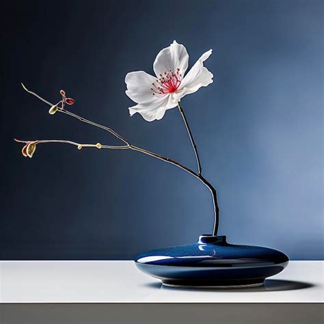 Premium AI Image | Cherry blossom in ikebana