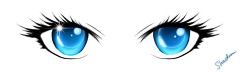 Blue Anime Eyes by ShadedAstral on DeviantArt