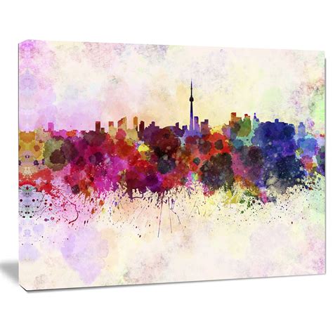 Design Art Toronto Skyline Canvas Print | Walmart Canada