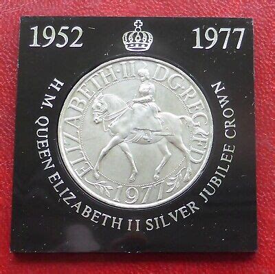 QUEEN ELIZABETH II Silver Jubilee Crown Coin 1952 - 1977 In Hard Perspex Case E EUR 7,34 ...