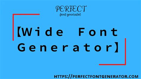 Wide Text Generator: Create Eye-Catching Wide Font