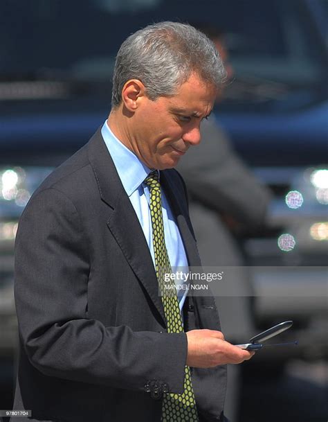 White House Chief of Staff Rahm Emanuel walks to the motorcade March... News Photo - Getty Images