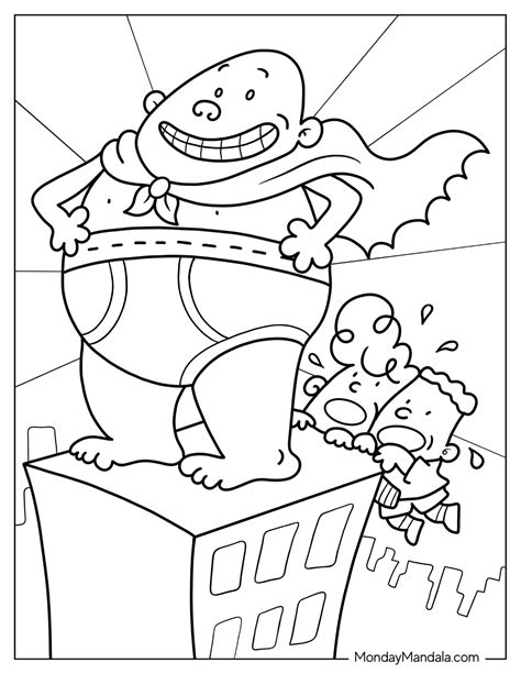 Captain Underpants Coloring Pages PDF Coloring Pages, , 40% OFF