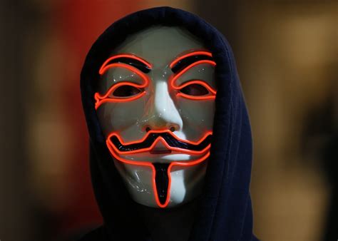 Paedophiles hiding behind Anonymous mask to lure children and share explicit content