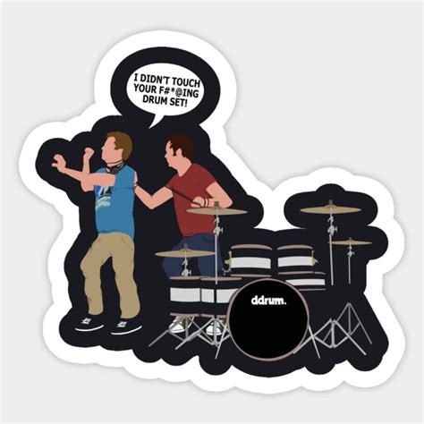 Step Brothers Drum Set - Step Brothers Drum Set - Sticker | TeePublic