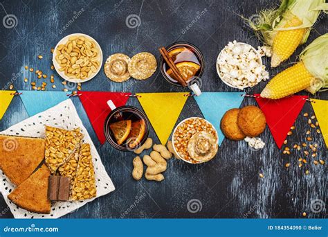 Brazilian Festa Junina Party Stock Photo - Image of cornmeal, food: 184354090