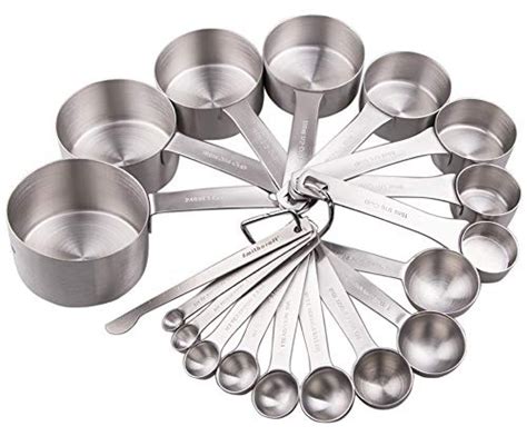 Smithcraft Stainless Steel Measuring Cups and Spoons Set — Deals from SaveaLoonie!