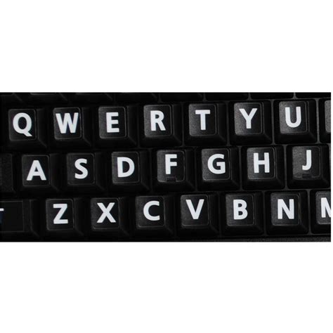 ENGLISH UK LARGE LETTERRING KEYBOARD STICKERS BLACK | Online-Welcome.com