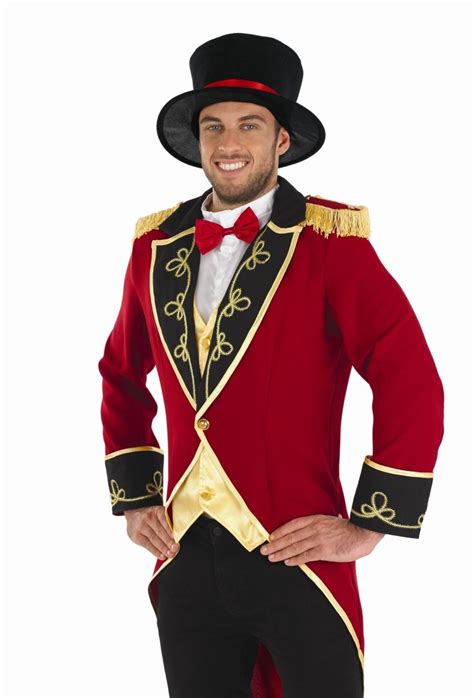 Mens Ringmaster Costume For Circus Fancy Dress Adults Male