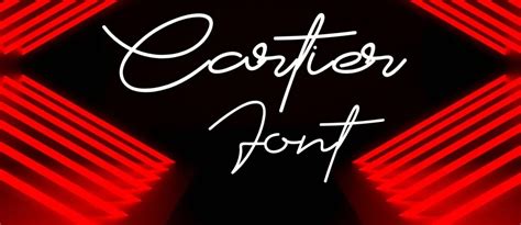 Cartier Font Free Download