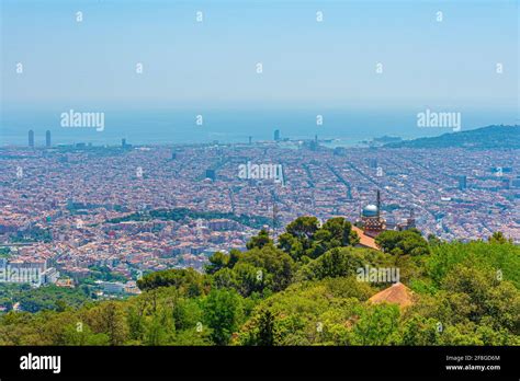 Aerial view of the port of Barcelona, Spain Stock Photo - Alamy