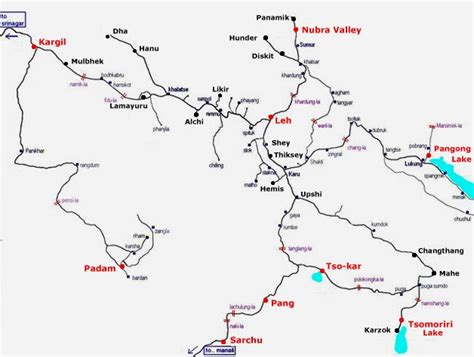 Ladakh Map | India Travel Forum