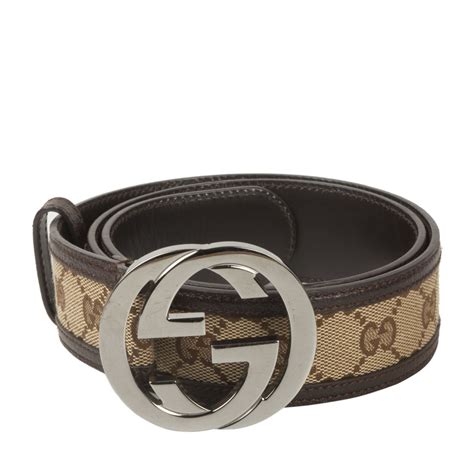 Gucci Unisex Original GG belt with interlocking G - LabelCentric