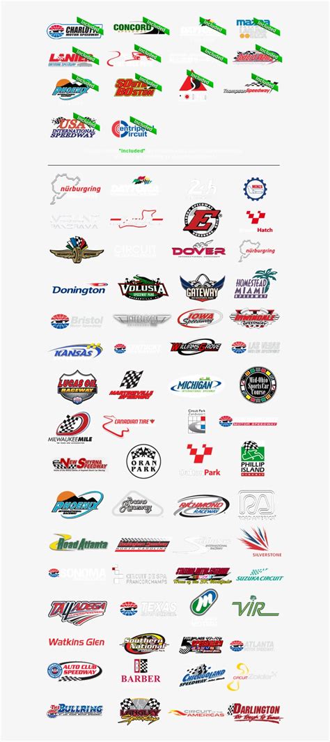 Download Transparent More Information On All Of Our Tracks Is Available - Iracing Track List ...