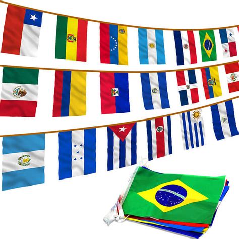 Latin America 20 Countries String Flags - Anley Flags