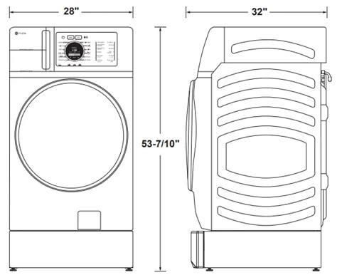 GE Profile PFQ97HSPVDS 4.8 cu. ft. Capacity UltraFast Combo with ...