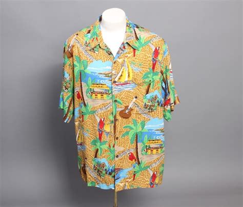 90s JIMMY BUFFETT Hawaiian SHIRT / by saintgabardine on Etsy