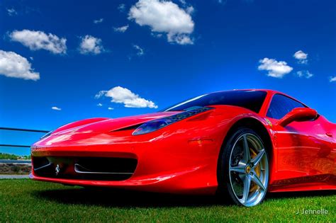 "Candy Apple Red Ferrari " by Joe Jennelle | Redbubble