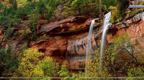 Emerald Pools Waterfall, Zion National Park, Utah wallpaper | other ...