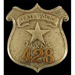 1870 Texas State Police Badge