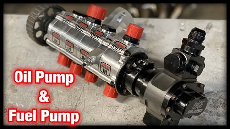 Dry sump Oil Pump with Fuel Pump - YouTube