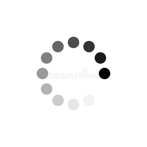 Loading Circle Icon. Vector Illustration, Flat Design Stock Illustration - Illustration of ...