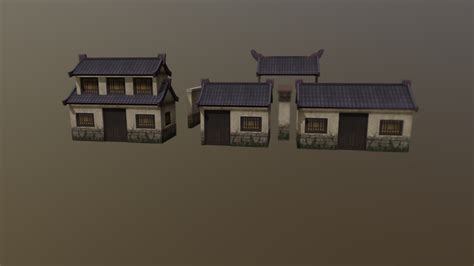 Ancient Chinese Village Architecture - 3D model by whiteblue [308345d] - Sketchfab