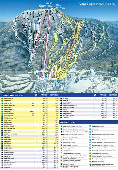 Mont Sainte Anne Ski Resort Piste Maps