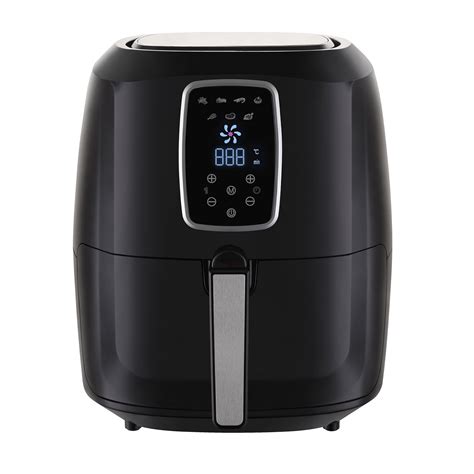 Digital Air Fryer 7L Black LED Display Kitchen Couture Healthy Oil Free ...