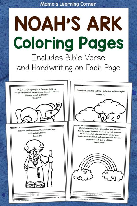 Noah's Ark Coloring Pages | Noahs ark coloring page, Bible coloring ...