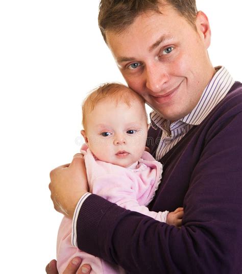 Father holding baby girl stock photo. Image of white - 22110890