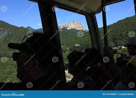 In the Cable Car in Jirisan National Park Stock Image - Image of morning, cable: 275148581