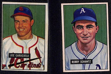 Lot Detail - Lot of (43) 1949-1952 Bowman Baseball Cards w. 1951 Joe Garagiola Rookie Card