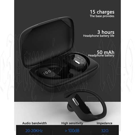 Wireless Bluetooth Earphones Headphones Sport Gym Earbuds with Mic ...