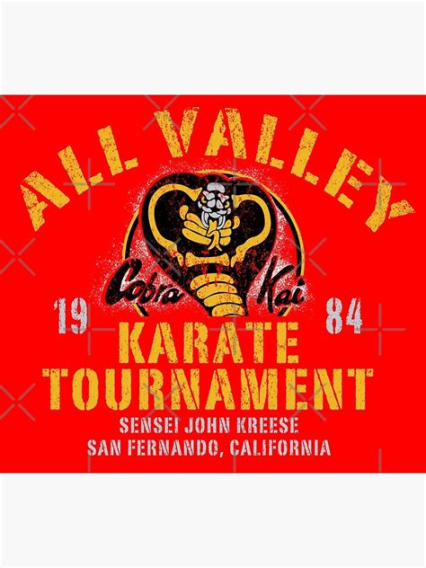 "All Valley Karate Tournament Cobra Kai" Poster for Sale by alhern67 ...