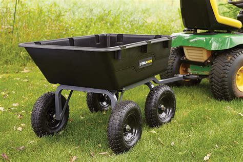 Gorilla Carts Heavy-Duty Poly Yard Dump Cart | 2-In-1 Convertible ...