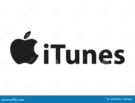 Apple iTunes Logo editorial stock image. Illustration of vector - 136964439