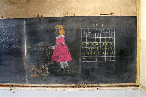 An Oklahoma School Discovers 100-Year-Old Chalkboard Drawings Hidden in the Walls — Colossal