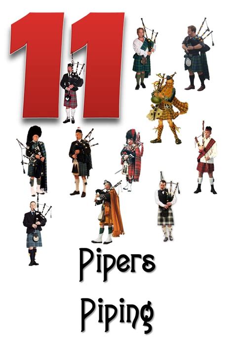 11 Pipers Piping | 12 days of christmas, Christmas humor, Days of christmas song