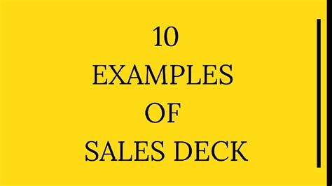 How to Make a Sales Deck with 10 Examples | Marketing91