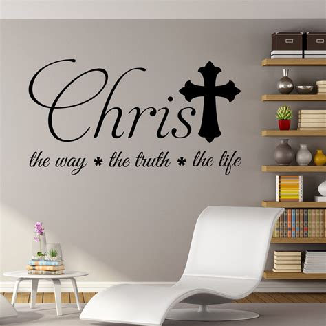 Christ The Life | Religious Decals | Vinyl Wall Lettering