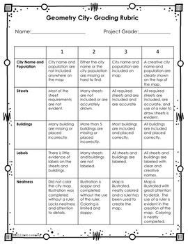 Geometry City - Geometry Angles and Lines Project in 2021 | Geometry ...