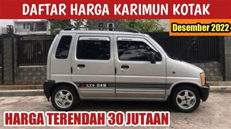 DAFTAR HARGA MOBIL BEKAS MURAH ‼️ SUZUKI KARIMUN KOTAK, DI BULAN DESEMBER 2022 - YouTube