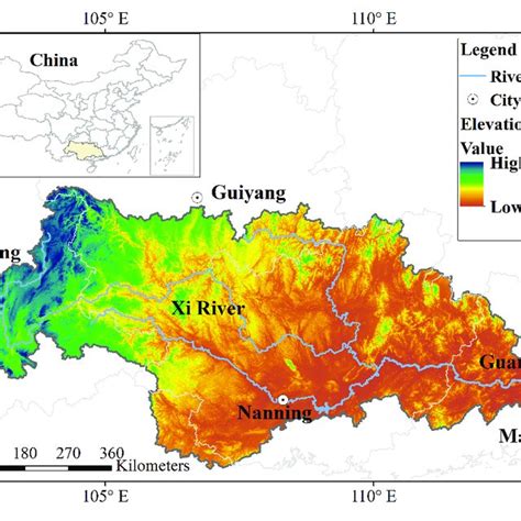 Xi River Map