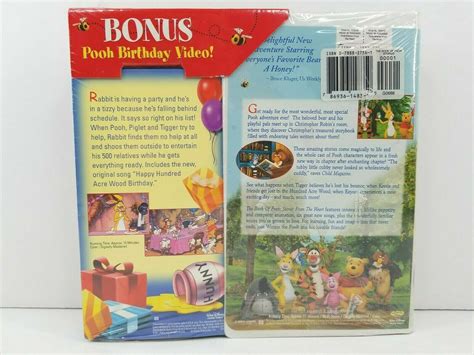 The Book of Pooh Stories From The Heart VHS 2001 Bonus Birthday Video SEALED NEW - VHS Tapes