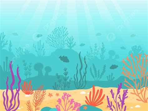 Underwater Background Water Seascape Coral, Algae, Saltwater, Scene Background Image And ...