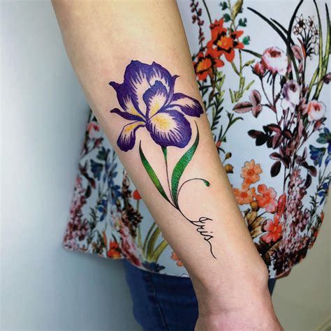 Iris Tattoo Ideas Reflecting Wisdom, Courage, and Purity